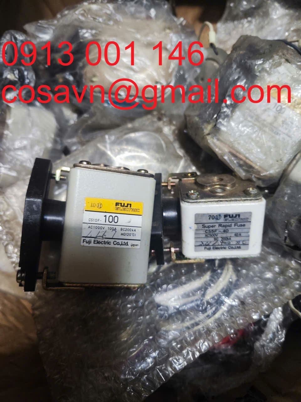 Fuji Electric Cầu chì siêu tốc Fuji Electric CS10F-100 và Fuji Electric CS5F-40 CS10F-100 và CS5F-40